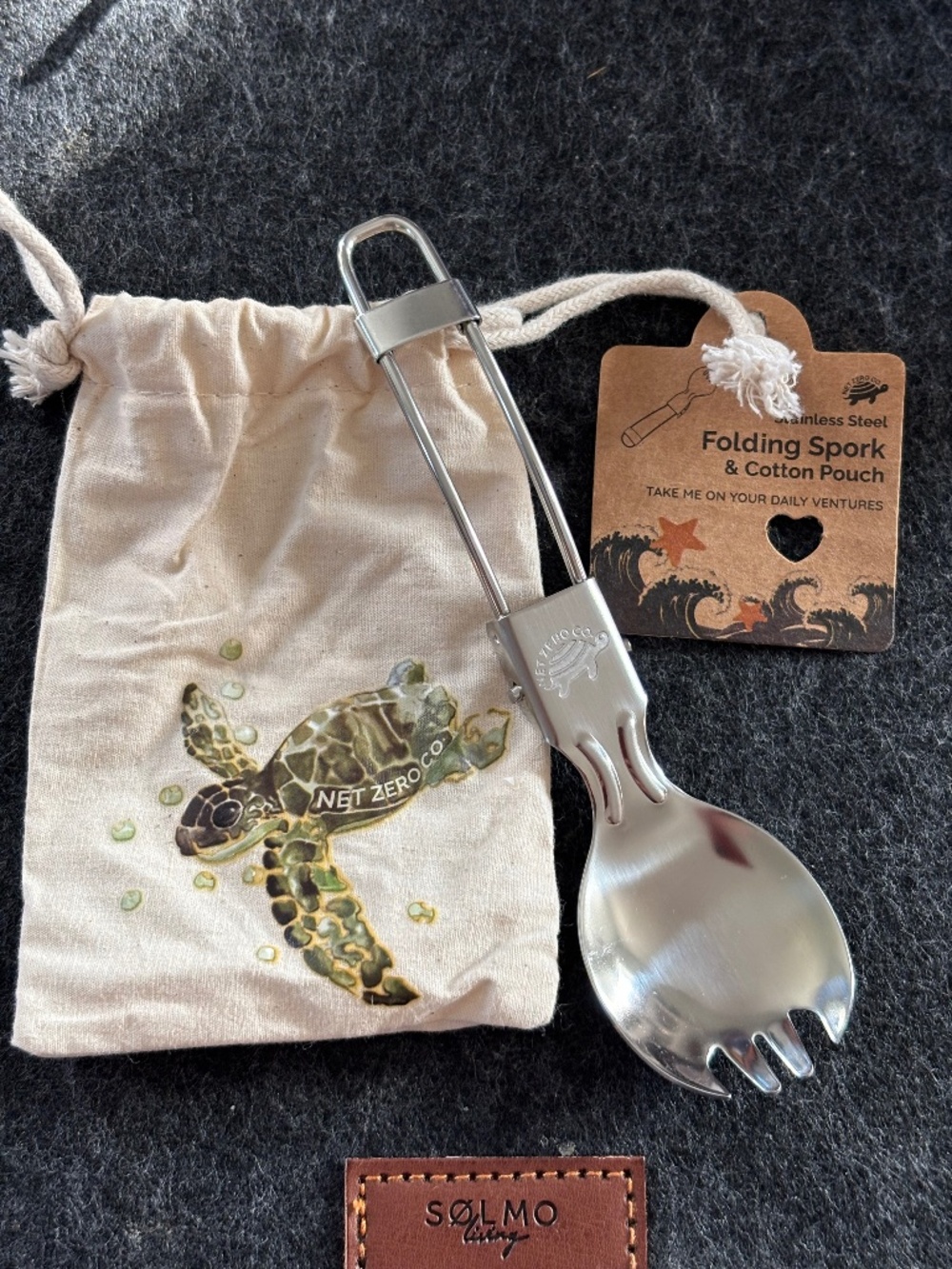 Net Zero Co. stainless steel folding spork